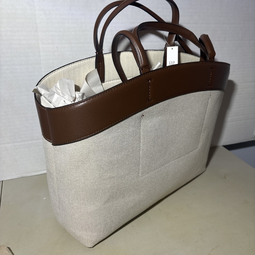 GAP - East-West Canvas Tote Bag SALE FREESHIP - Picture 2 of 4
